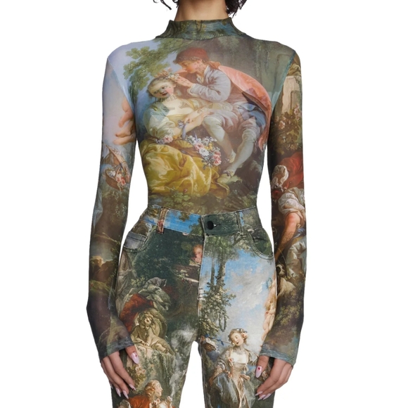 Dolls Kill Current Mood DA VINCI'S DEMONS Mesh Top - Picture 3 of 16